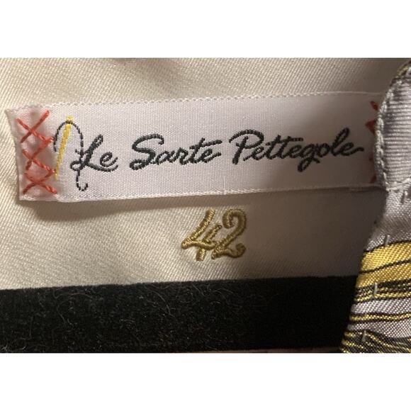 Le Sarte Pettegole Silk Blouse Size 42 (Italy) Multi Color w/ Floral Design - Picture 3 of 6